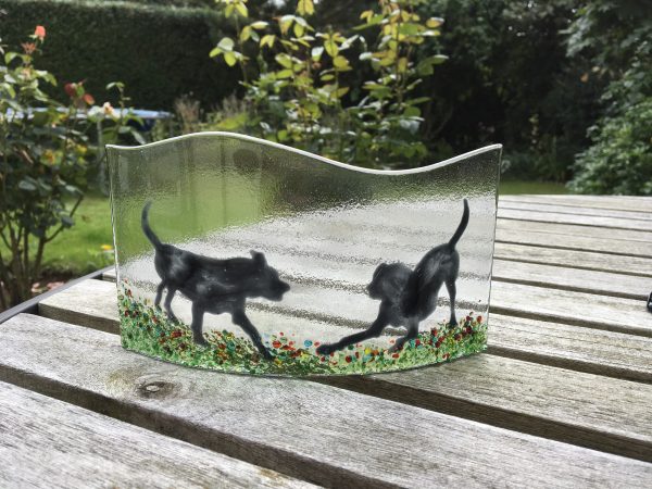 Enamel Dog Silhouette - Image 3
