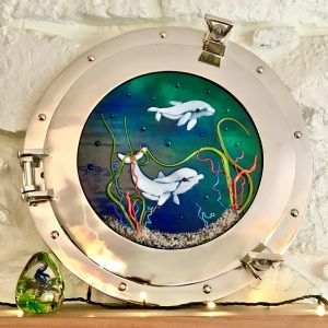 Dancing Dolphins Porthole